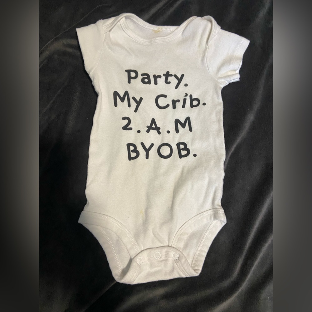 Baby onesie BYOB 9 months